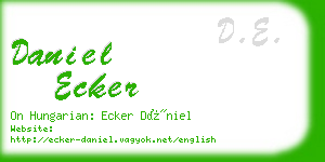 daniel ecker business card